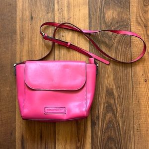 Vera Bradley Leather Crossbody - Hot Pink